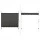 Балконна маркіза Costway 250×120 см з телескопічними стійками 200–300 см, сіра - зображення 9