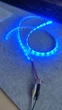 Яскрава водозахищена LED підсвітка на мотоцикл скутер байк 12V 1m в силіконі світлодіодна стрічка. Колір синя. - зображення 3