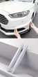 Универсальные гибкие противоударные накладки Carbon Bumper Shield Антицарапки защита на бампер 37.5 см х 5.2 см Цвет: белый карбон 1уп=2шт - изображение 2