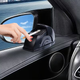 Автомобильная ветрозащитная пепельница Premium на двустороннем скотче (черная) — D-образная пепельница-трансформер со скользящей крышкой, блокирует запах - изображение 4