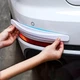 Универсальные гибкие противоударные накладки Carbon Bumper Shield Антицарапки защита на бампер 37.5 см х 5.2 см Цвет: белый карбон 1уп=2шт - изображение 4