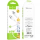 Дата кабель Hoco X109 Energy silicone Type-C to Type-C 60W (1m) White - изображение 4