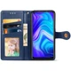 Шкіряний чохол-книжка GETMAN Gallant (PU) для Xiaomi Redmi Note 9/Redmi 10X Синій - изображение 3