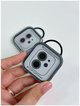 Защитное стекло на камеру Diamonds Lens для iPhone 11 12 12 mini темно-зеленое с рамкой и максимальной защитой SR-547 - изображение 2