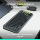 Комплект клавіатура та мишка Logitech POP Icon Combo Bluetooth UA Graphite (920-013156) - зображення 2