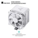 Процесорний кулер JONSBO HX6210 White (92mm/4pin/800-2300RPM/31.6Dba/6 тепл. трубки/4PIN PWM) - изображение 4
