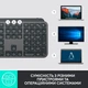 Клавіатура Logitech MX Keys Advanced for Business Wireless Illuminated UA Graphite (920-010251) - изображение 3