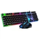 Дротовий ігровий комплект K518 Unitech з RGB-підсвічуванням клавіатура та миша, чорний - зображення 5