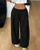 Unisex оверсайз брюки / черный one-size / BASED 0227980 - изображение 3