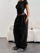 UNISEX базовые спортивные штаны \ Черный 42-46 / BASED 0227350 - изображение 6