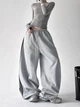 UNISEX базові спортивні штани з полосами по боках \ Сірий 42-46 / BASED 0227451 - зображення 2