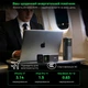 Повербанк 20000mAh Choetech B1012 Grey 100W з EU адаптером QC3.0 PD3.0, вбудований кабель (43-00164) - зображення 8