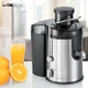 Соковыжималка Clatronic 1000 Вт центробежная для фрешей с широким загрузочным отверстием 75 мм автоматическим выбросом мякоти 2 л для овощей и фруктов из нержавеющей стали с системой Капля-стоп - изображение 2