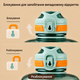 Еко-пляшка KANGZYUAN 1500 мл (1.5 л) — Зелена Tritan BPA-free, ударостійка, спортивна з ручкою та ремінцем - зображення 2