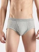 Мужские трусы слипа Calvin Klein набор 3 штуки серого цвета размер XL - изображение 2