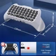 Клавиатура для геймпада PS5 DualSense Bluetooth chatpad с динамиком и аудио разъемом 3.5 мм белый - изображение 6