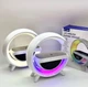 Ночник будильник с беспроводной зарядкой Bluetooth колонкой и RGB подсветкой белый (831954) - изображение 7