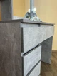 Большой гримерный, туалетний столик с зеркалом с подсветкой, 160*90*50см, цвет - бетон, MirrorRika - изображение 3