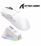 Ігрова бездротова миша Attack Shark X11 White з RGB док-станцією (PAW3311, 22000 DPI, 3 режими, 63 г) - зображення 1