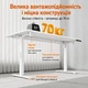 Компьютерный стол SENSE7 Nojo Light с электрической регулировкой высоты 120х60 см Белый (14490994) - изображение 4