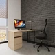 Комп’ютерний стіл Даллас Loft design 1400×600×750 мм Дуб (арт. ROZMZ00010) - зображення 3