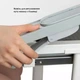 Дитяча парта зі стільчиком 26X-150 сіра • Регульована парта-трансформер 26X-150 з лампою та підставкою для книг 58722 - зображення 4