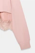 Світшот з мереживом Zara 0085/311 M Рожевий (00085311676М) - изображение 6