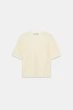 Трикотажний топ pointelle з короткими рукавами Zara 3519/009 S Бежевий (03519009727S) - изображение 6