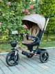 Детский трехколесный Велосипед "Toti"6140-5 Cappuccino поворотное сиденье, складной руль, корзина, телескопическая ручка, фара музыкальная - изображение 1