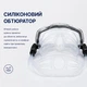 Маска для плавання та дайвінгу доросла із загартованим склом Anti-Fog та силіконовим обтюратором прозора IV-LEG500M - зображення 4
