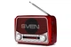 Радіоприймач SVEN SRP-525 Red FM/AM/SW, USB, microSD, ліхтарик - зображення 1