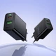 Мережевий зарядний пристрій HOCO CS94A Leader 20 Вт PD+QC USB Type-C + USB-A з кабелем Type-C – Type-C 1 м чорний - зображення 9