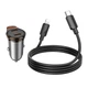 Автомобільний зарядний пристрій HOCO NZ16 Rigorous 30 Вт PD+QC USB Type-C з кабелем Type-C – Lightning 1 м сірий - зображення 7