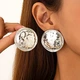 Біжутерія Великі сережки jewelry Сріблясті - зображення 3