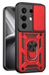 Чехол Camshield c кольцом-подставкой на Tecno Camon 50 (CN5) / red - изображение 1
