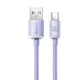Кабель Baseus Crystal Shine Series CAJY000405 USB-A USB Type-C 100 Вт, 1,2 м, фіолетовий - изображение 4