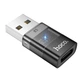 Перехідник HOCO UA36C USB-A male на USB Type-C female, чорний - изображение 1