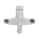 Змішувач для ванни PLAMIX OSCAR-006 EURO WHITE (без шланга та лійки) (Колір білий) (PM0599) - изображение 3