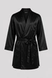 Короткий чоловічий халат з віскозного шовку BOBRAND "Dark Desires" - 2XL - изображение 1