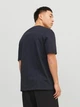 Футболка хлопковая длинная мужская Jack & Jones 12234746 S Dark Navy (5715424101336) - изображение 2