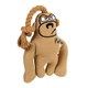 Игрушка для собак GiGwi Puffer zoo Обезьяна с пищалкой, текстиль, веревка, 31 см (2317) - изображение 1