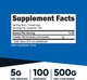 Креатин Nutricost Creatine Monohydrate Micronized, 500 г Без вкуса, США (креатин моногидрат микронизированный) - изображение 2