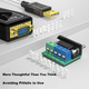 DTECH USB-RS422/RS485 послідовний кабель, COM-порт комп'ютера, сумісний з машиною обліку відвідуваності, сканером штрих-кодів, фотоелектричним ізоляційним перетворювачем, 0,5 метра DT-5019I - зображення 7
