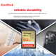 Карта памяти SanDisk SD 512 ГБ, 4K V30 U3 C10, карта для хранения данных с фотокамер, скорость чтения 180 МБ/с, скорость записи 130 МБ/с, высокоскоростная серийная съемка, подходит для беззеркальных/цифровых зеркальных камер. - изображение 8