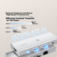 JD Jingzao 10-в-1 док-станция с 4K UHD дисплеем, гигабитным Ethernet PD, 100 Вт и USB 3.0 многофункциональным адаптером для Mac и Apple ноутбуков - изображение 4