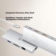JD Jingzao 10-в-1 док-станция с 4K UHD дисплеем, гигабитным Ethernet PD, 100 Вт и USB 3.0 многофункциональным адаптером для Mac и Apple ноутбуков - изображение 8
