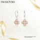 Сережки-гвоздики SWAROVSKI Latisha Lucky з чотирилистою конюшиною, подарунок на день народження для жінок, День богині, 5636485 - изображение 4