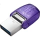 Флеш-накопитель Kingston 256 ГБ Type-C USB3.2 Gen1 большой емкости для телефонов и компьютеров, модель DTDUO3CG3, двойной интерфейс, скорость чтения 200 МБ/с, совместим с флеш-накопителями Android и Apple. - изображение 1
