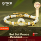 Браслет Grace Girl Suisui із пряжкою безпеки для жінок, Hetian Jade, з бісеру, легкі розкішні ювелірні вироби, подарунок на День матері 520 на день народження для дівчини - зображення 4