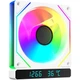 Білий корпус AOC T1200RW/93 з вентилятором охолодження, підтримка цифрового відображення обертів/температури, синхронізоване підсвічування ARGB, ланцюжкове підключення 5V 3-контактне, ШІМ-регулятор температури, гідравлічний безшумний режим роботи. - изображение 3